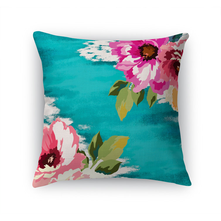 Wildon Home Curnutt Floral Polyester Throw Pillow Wayfair